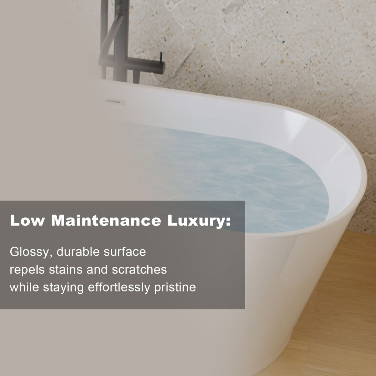 55- Acrylic Freestanding Bathtub for a Luxurious Soak