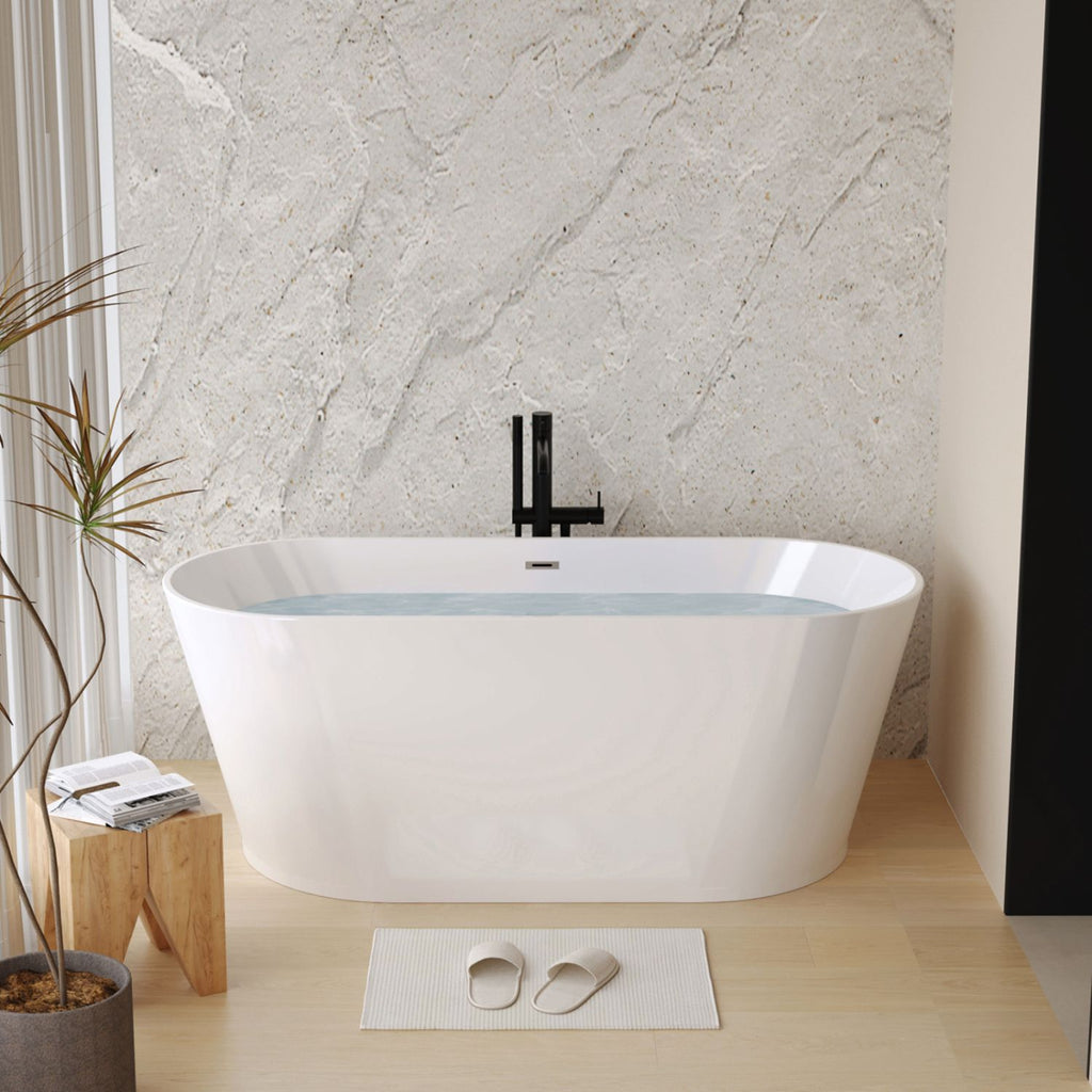 55- Acrylic Freestanding Bathtub for a Luxurious Soak