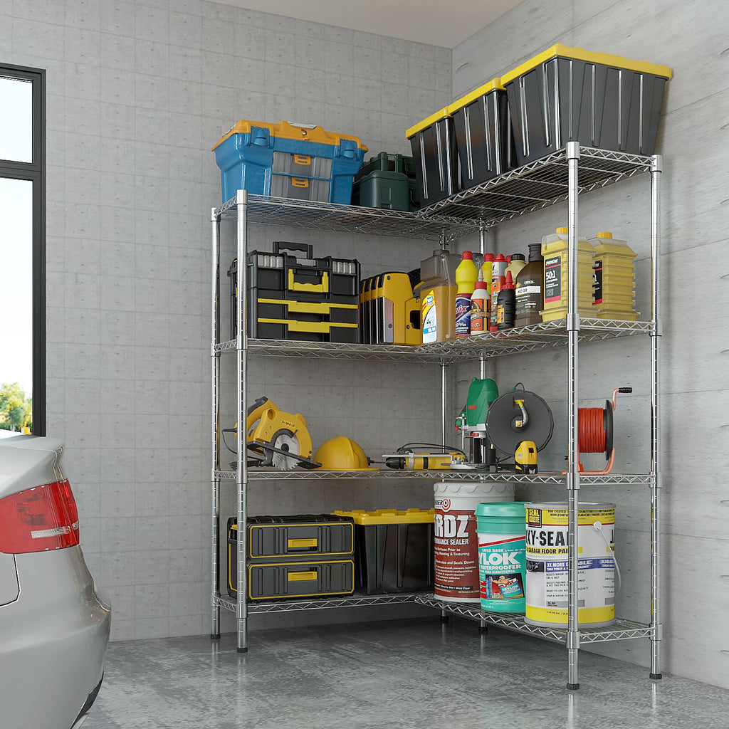 Adjustable Wire Shelving Unit for Kitchens, Garages, and Pantries