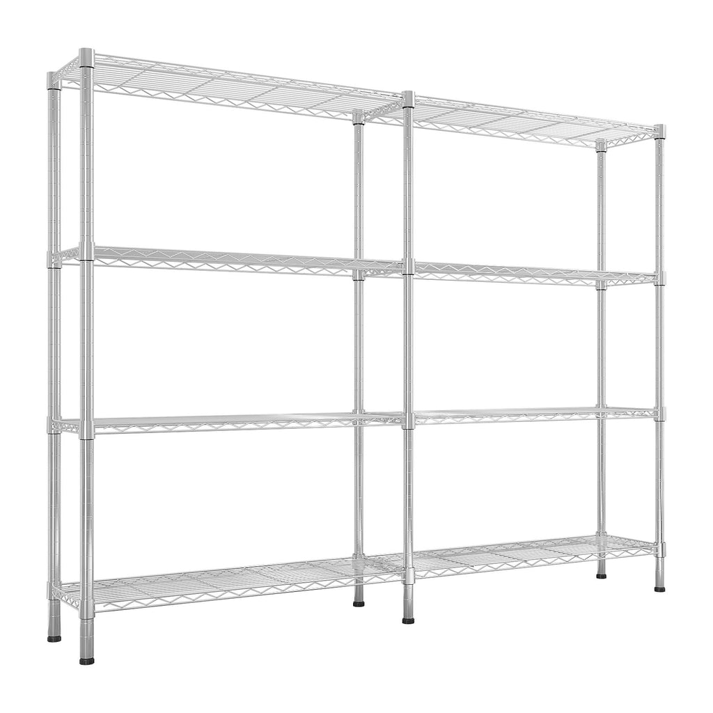 Adjustable Wire Shelving Unit for Kitchens, Garages, and Pantries
