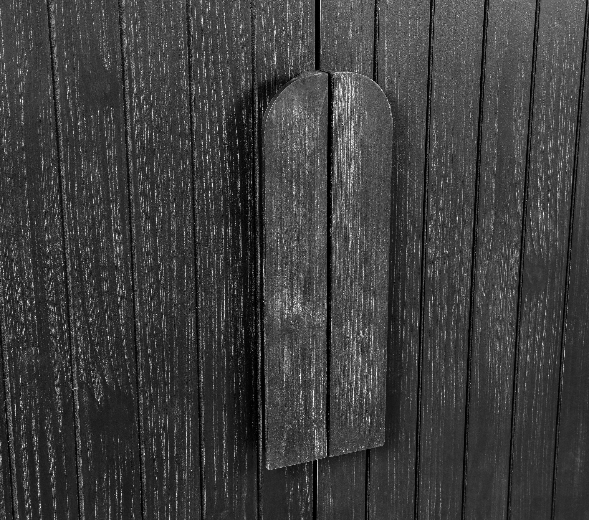 Vintage Four-Door Storage Cabinet with Curved Arc Design and 180-Degree Hinges