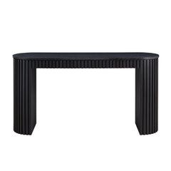Modern Curved Console Table with Drawer