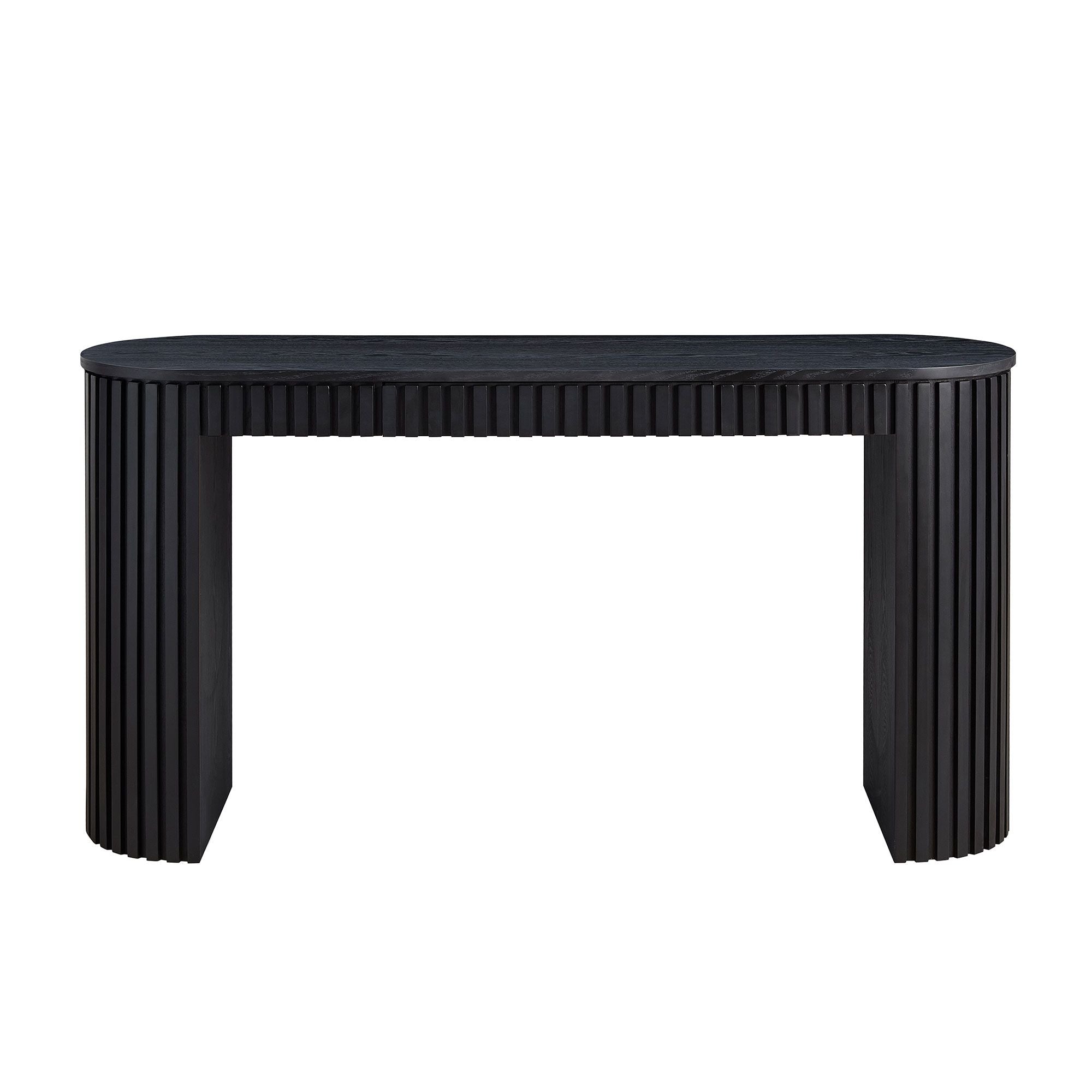 Modern Curved Console Table with Drawer