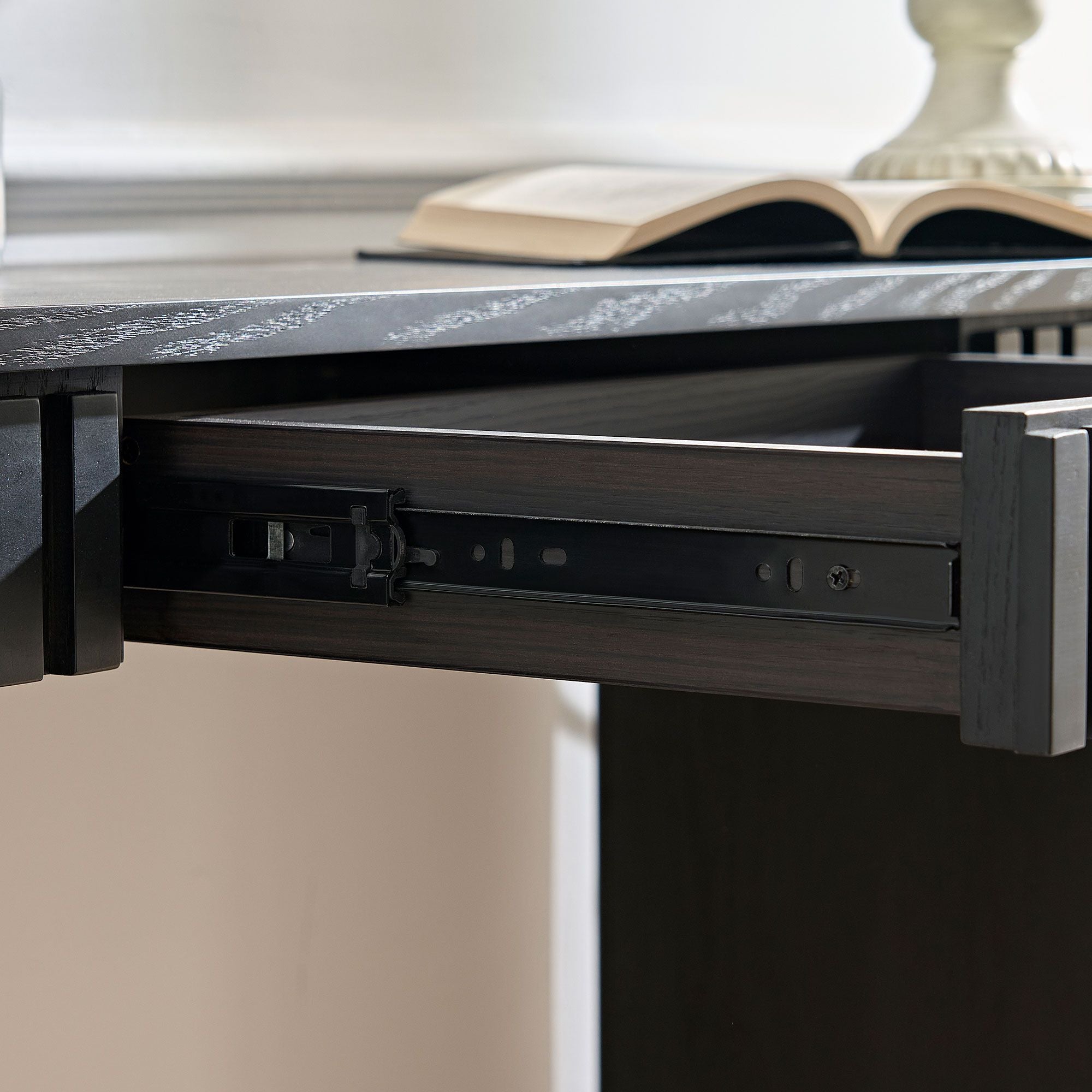Modern Curved Console Table with Drawer