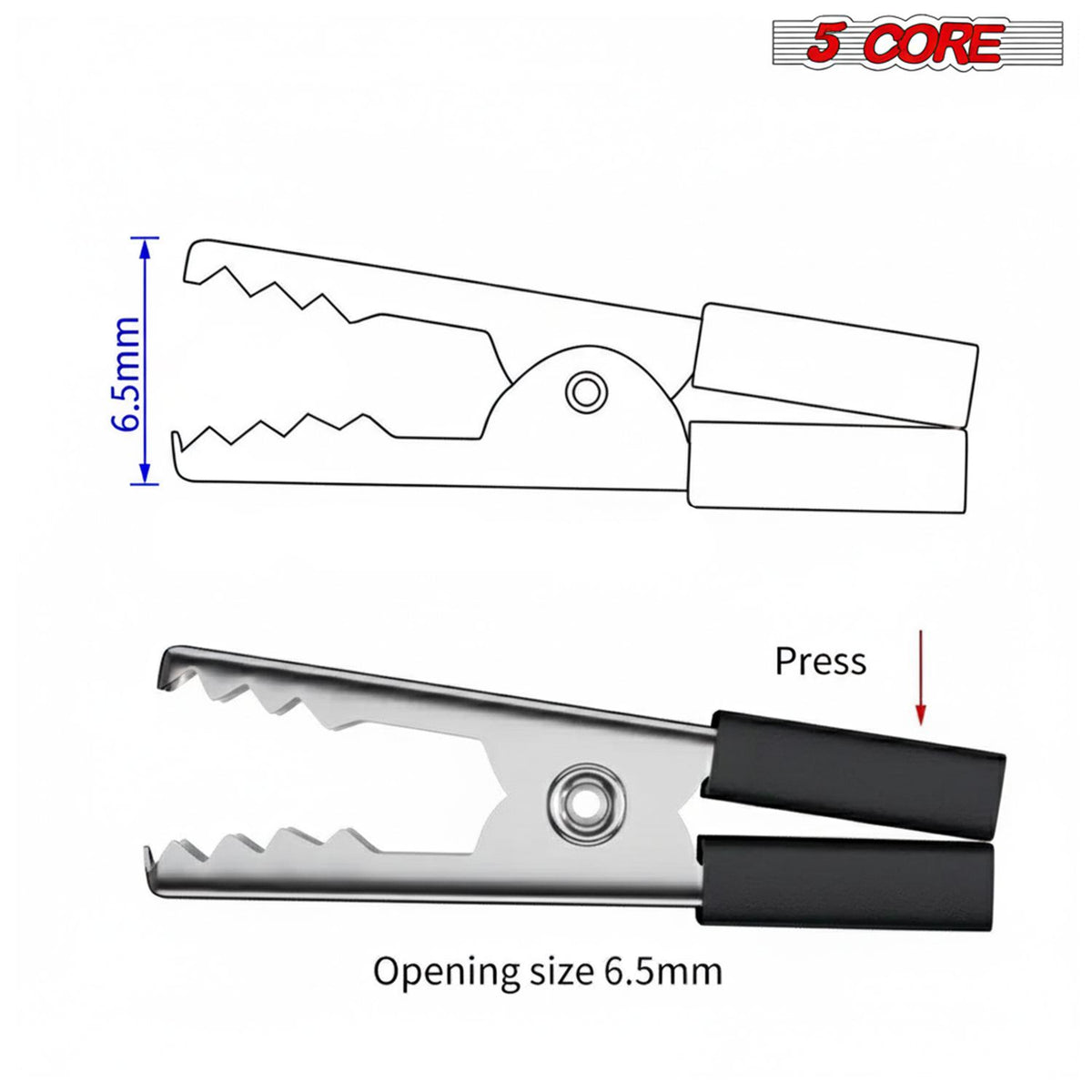 Insulated Alligator Clips for Temporary Connections