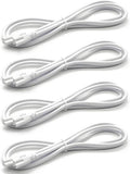 LED Tube Light Connector Cable Pack – T5/T8 Dual End Extension Cord (4-Pack)