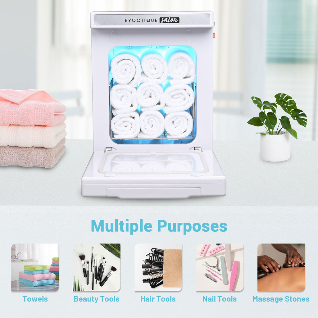 Compact Hot Towel Cabinet with Independent Controls