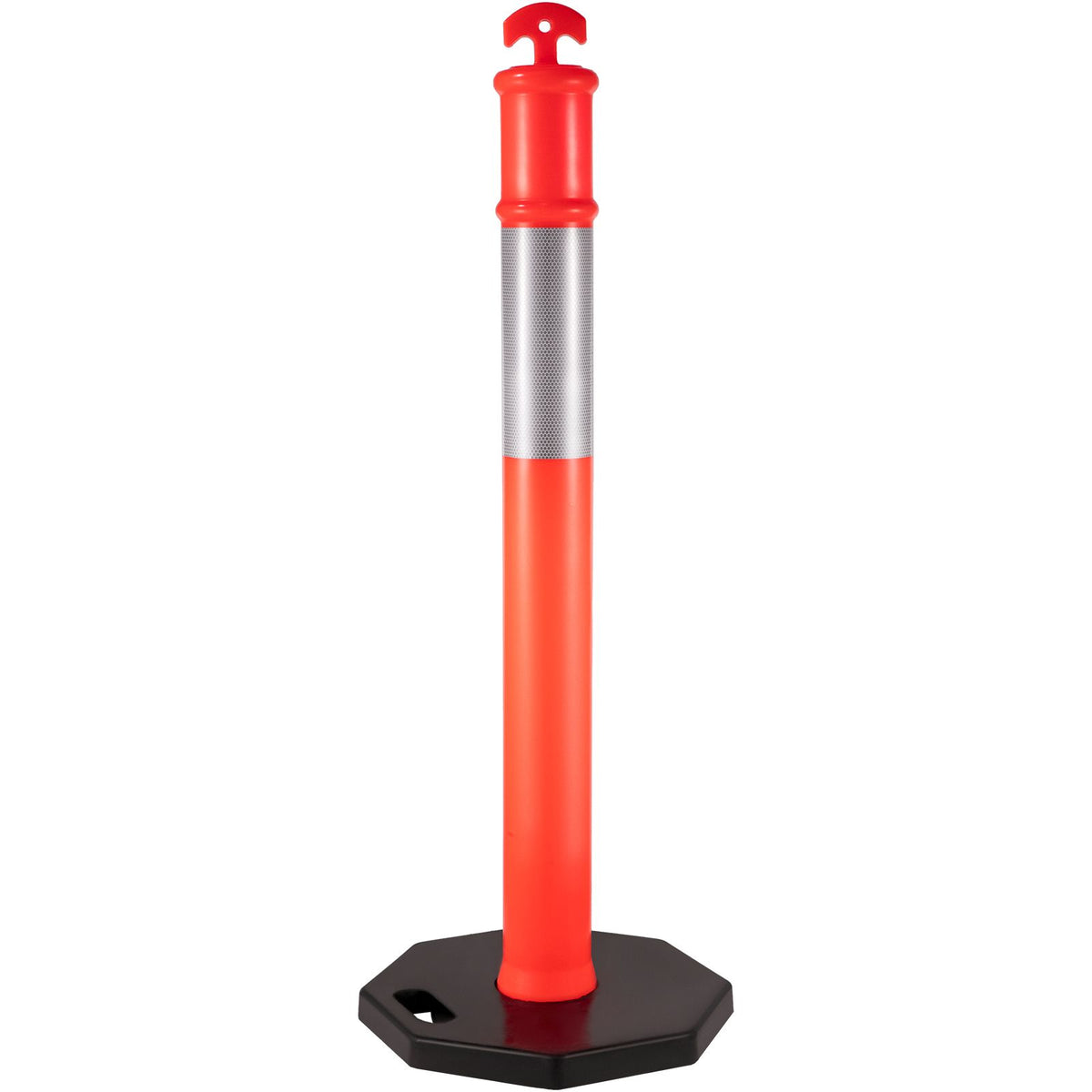 Traffic Delineator Post Kit with Reflective Band – 5 Pack