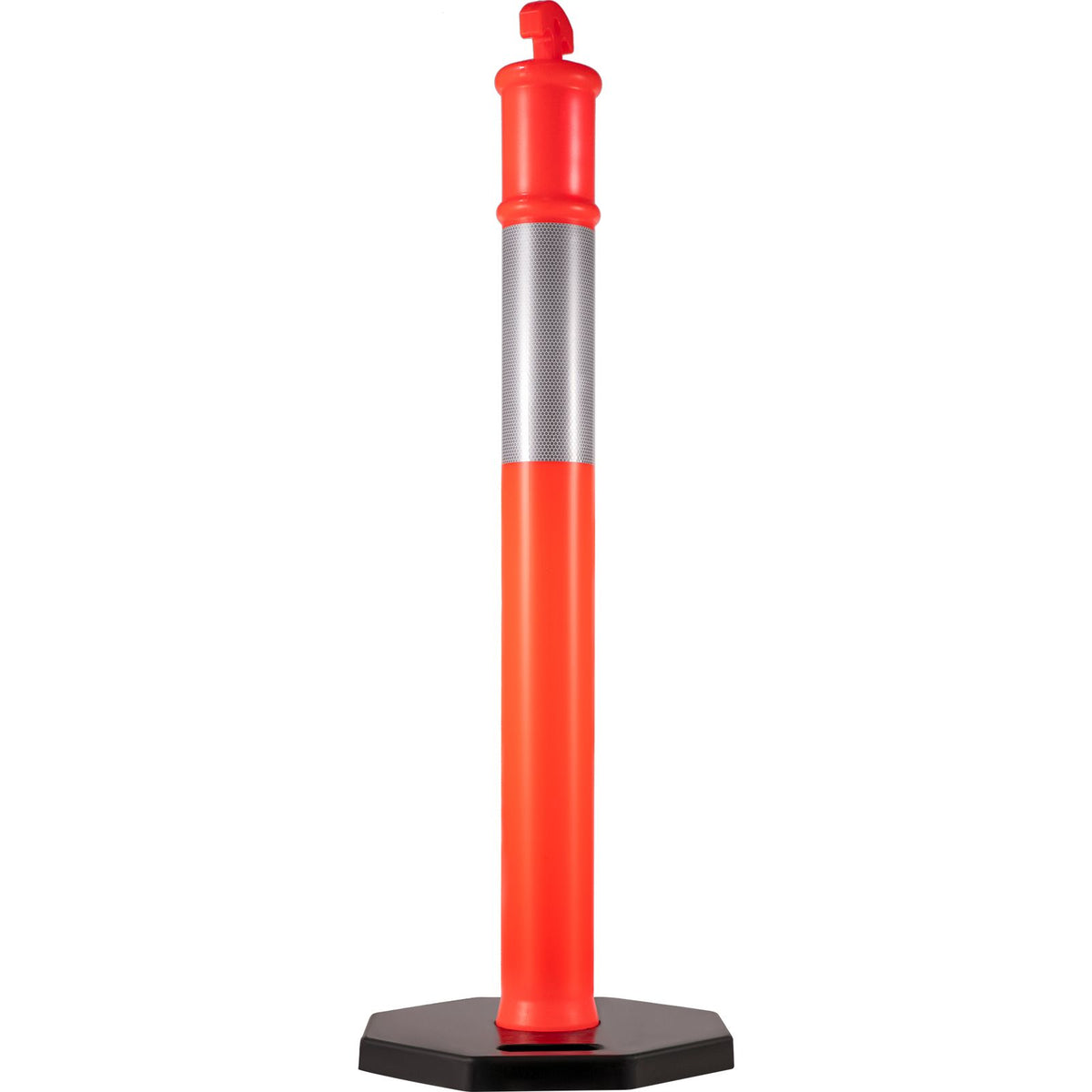Traffic Delineator Post Kit with Reflective Band – 5 Pack