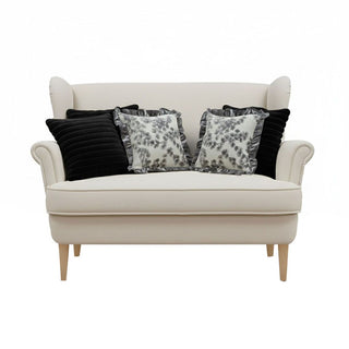 Medieval-Inspired Pillow Covers with Gray Floral Ruffles