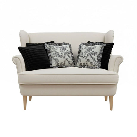 Medieval-Inspired Pillow Covers with Gray Floral Ruffles