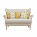 Golden Retro Daisy Chain Pillow Cover Set