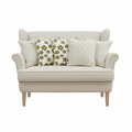 Cable Knit Diamond and Garden Bloom Pillow Cover Set
