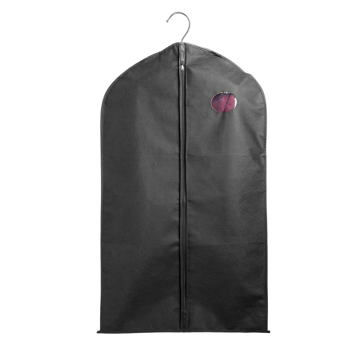 5-Pack 39- Garment Bags with Front Zipper and Transparent Window