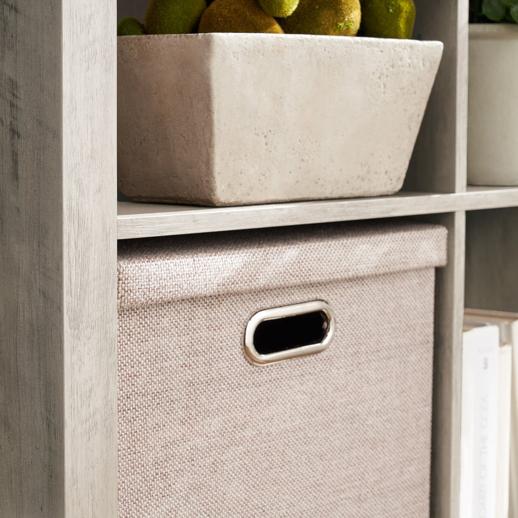 Rustic Gray Cube Organizer with Flexible Placement
