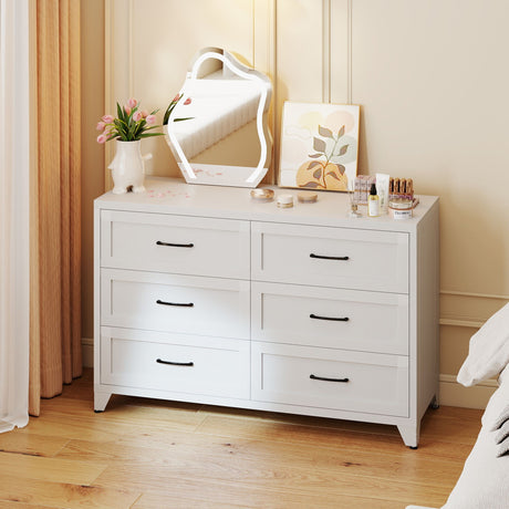 Modern Six-Drawer Dresser for Small Spaces