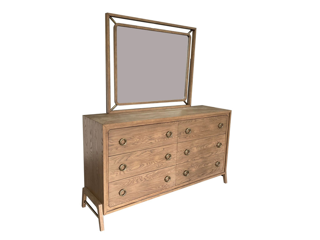 Softer Modern Six-Drawer Dresser in Latte