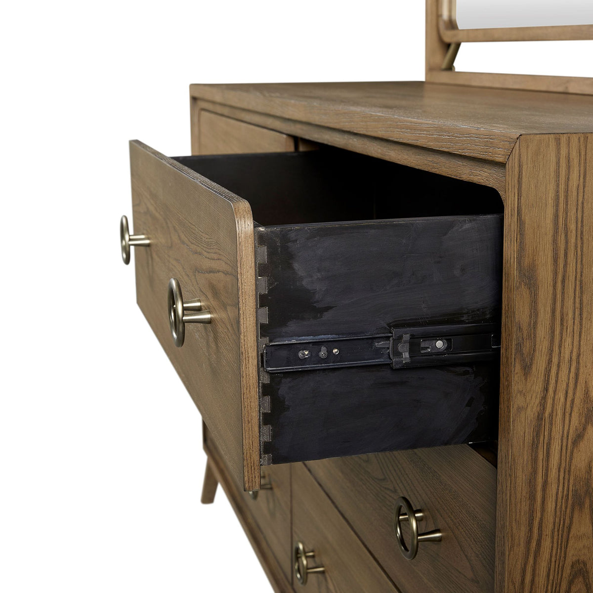 Softer Modern Six-Drawer Dresser in Latte