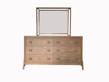 Softer Modern Six-Drawer Dresser in Latte