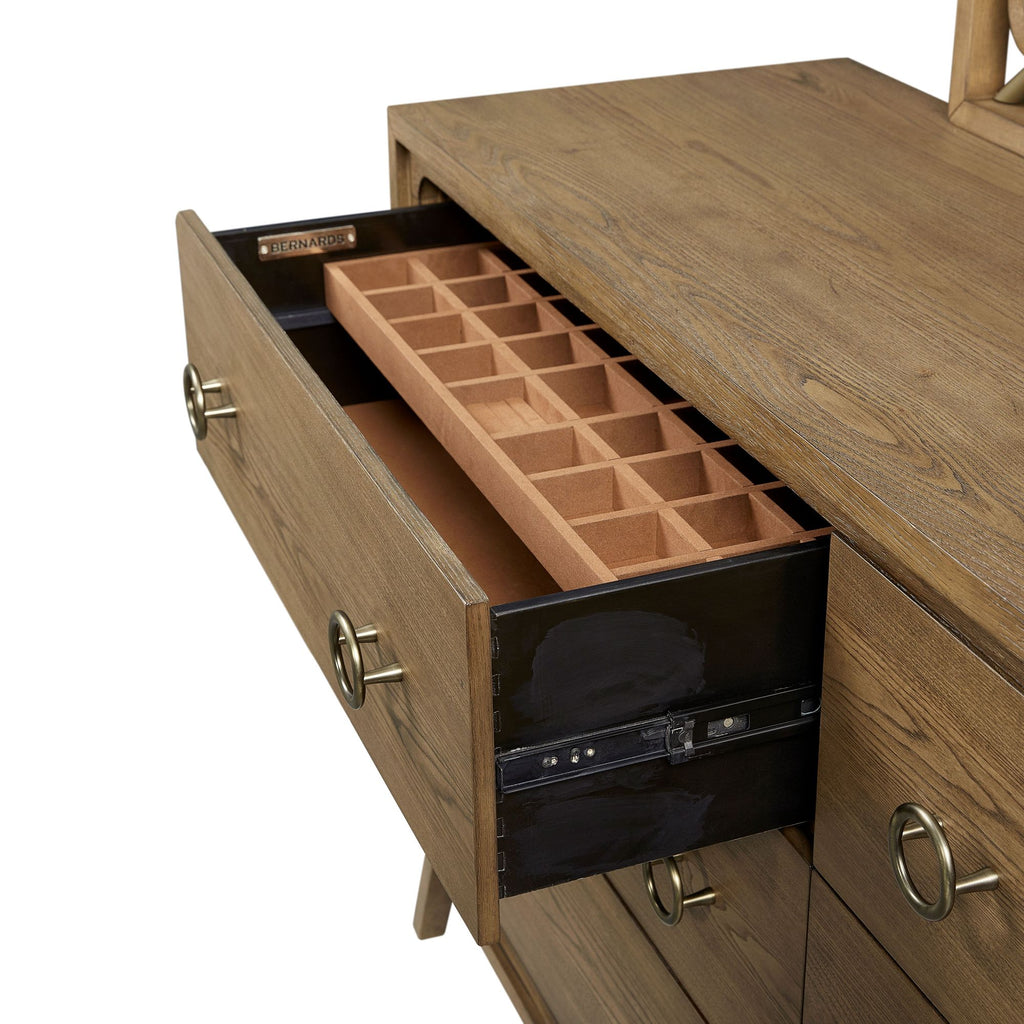 Softer Modern Six-Drawer Dresser in Latte