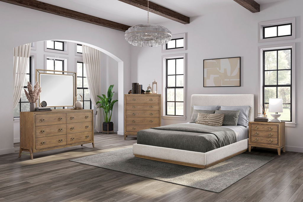 Softer Modern Six-Drawer Dresser in Latte