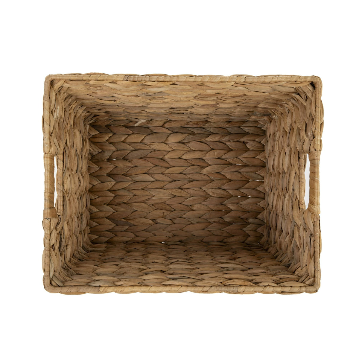 Woven Decorative Storage Baskets with Cut-Out Handles for Everyday Organization