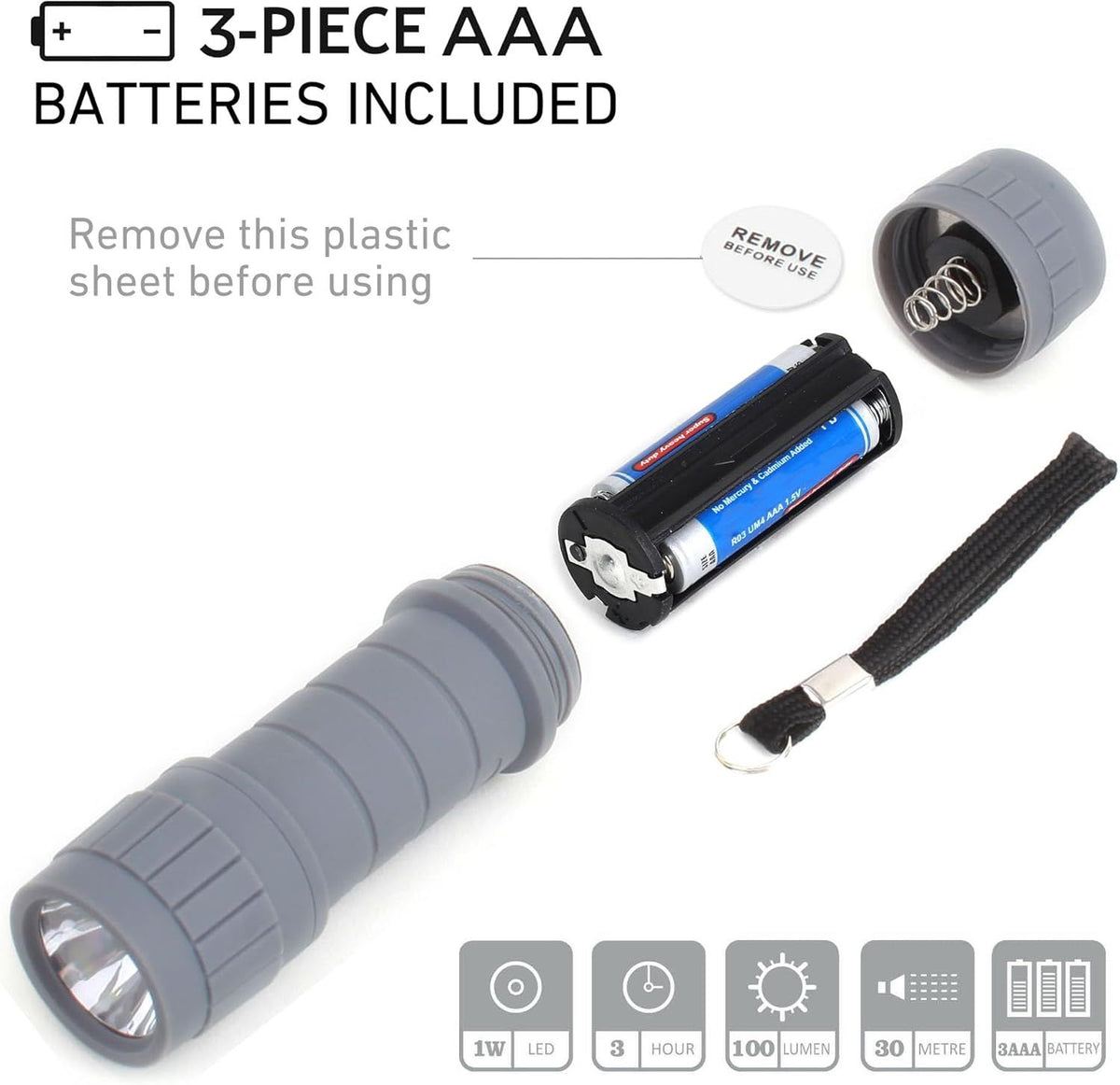 6-Pack Super Bright LED Flashlights with Batteries - Perfect for Camping and Emergencies