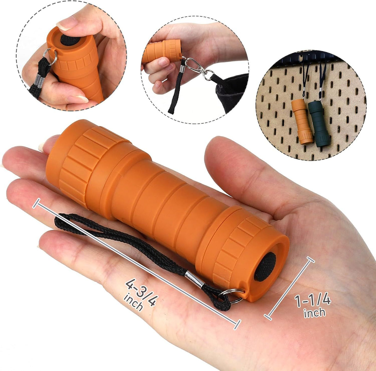 6-Pack Super Bright LED Flashlights with Batteries - Perfect for Camping and Emergencies