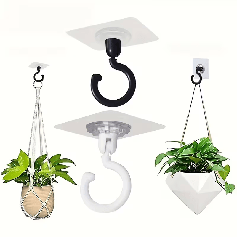 Swivel No-Drill Ceiling Hooks for Hanging Decor
