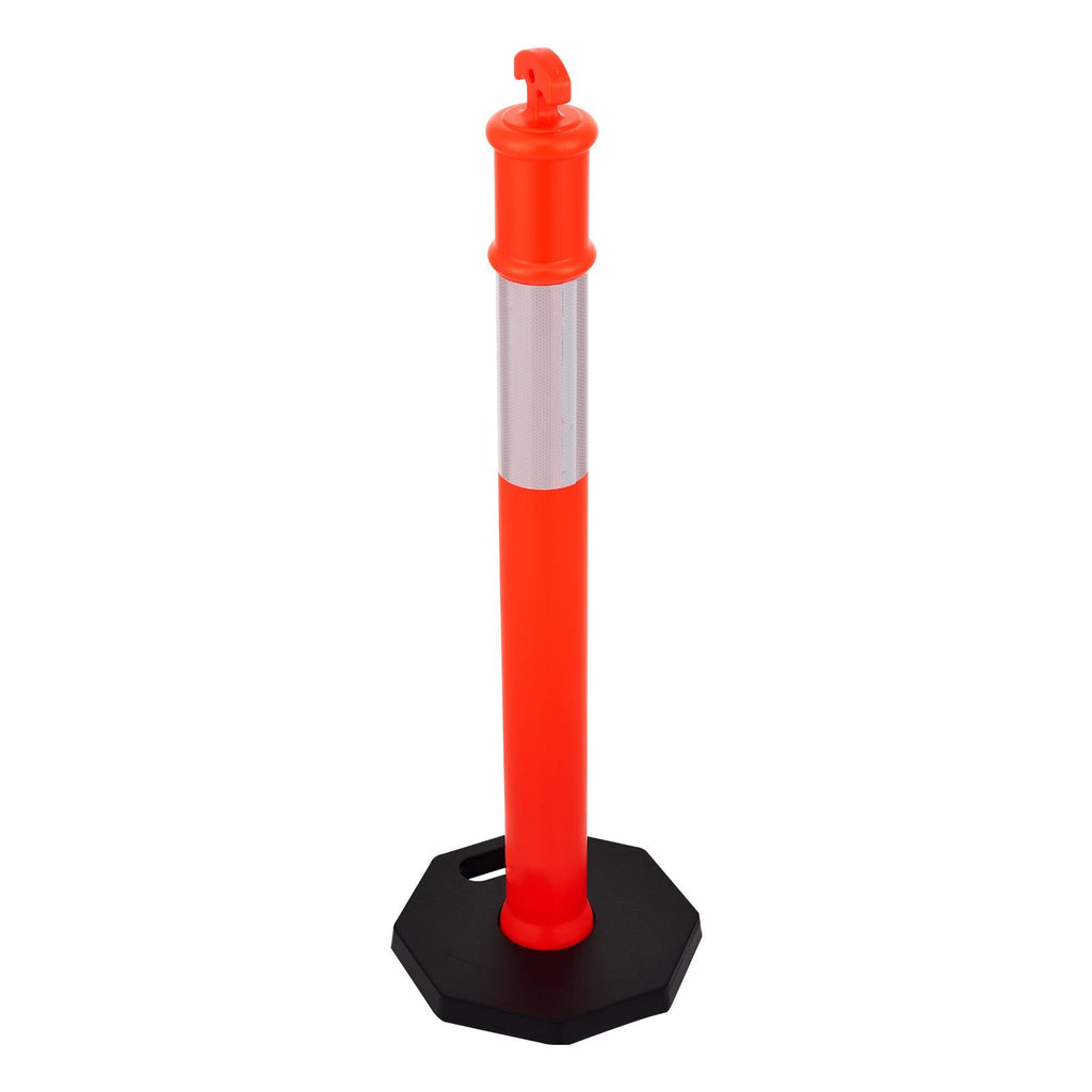 Reflective Traffic Delineator Posts with Weighted Bases