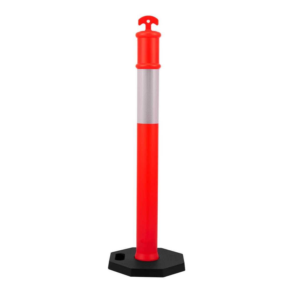 Reflective Traffic Delineator Posts with Weighted Bases