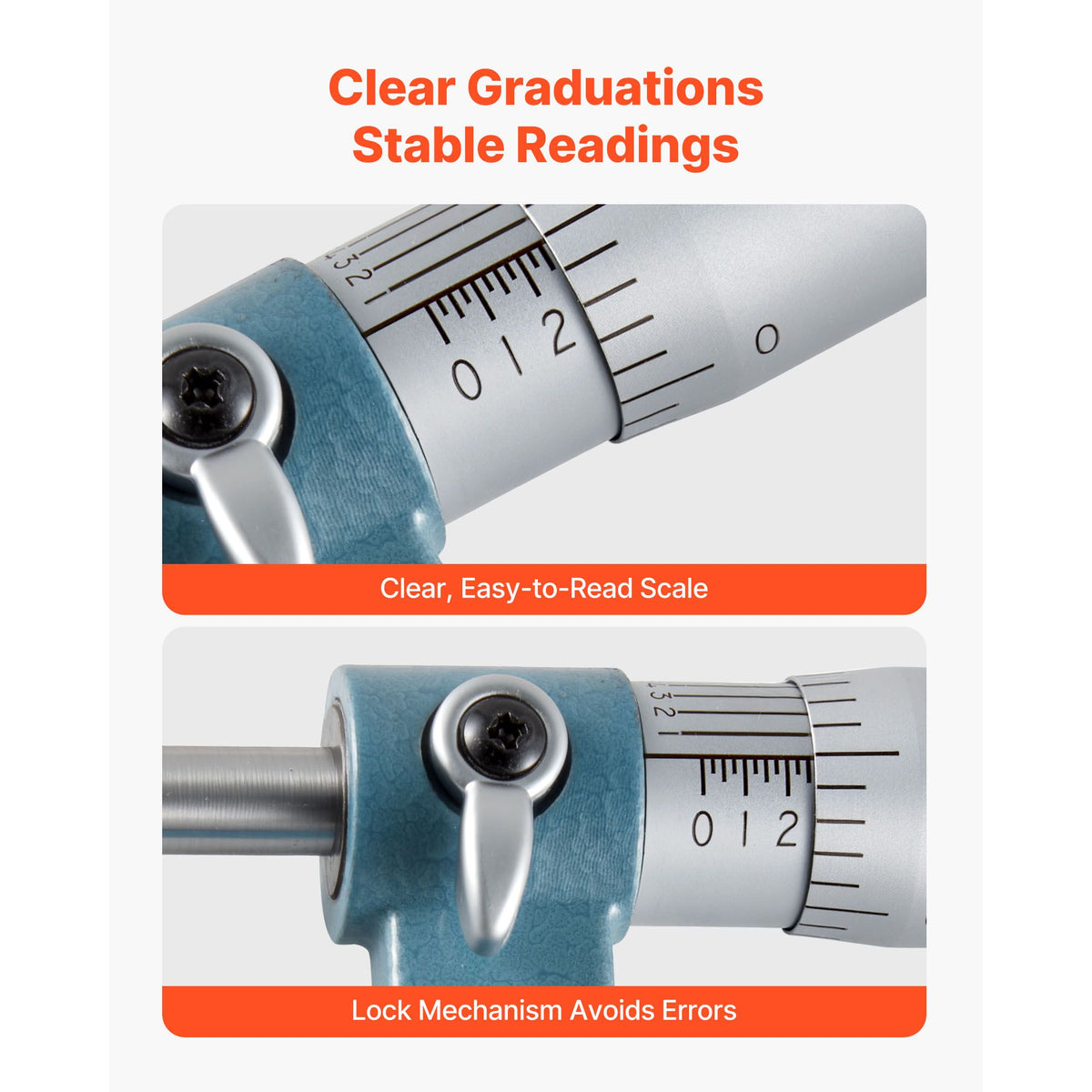 VEVOR Six-Piece Mechanical Outside Micrometer Set