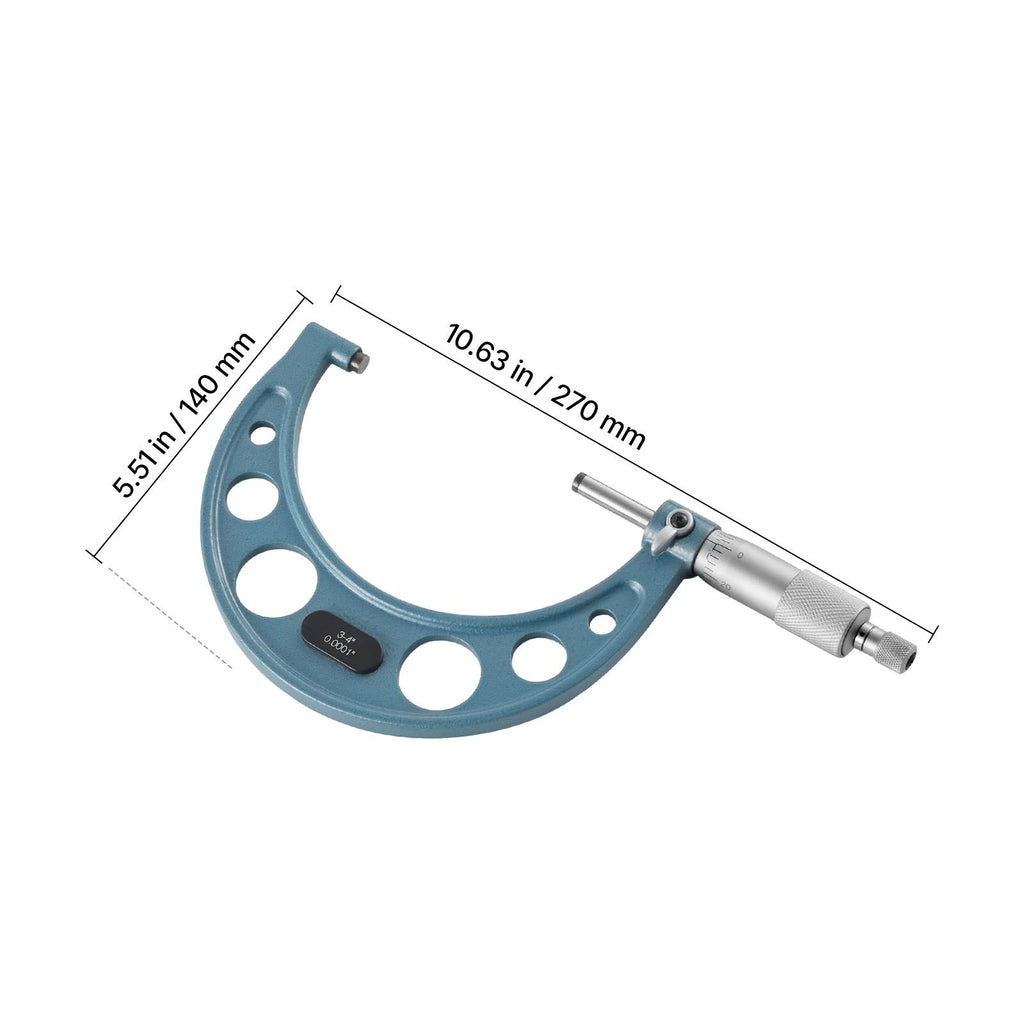VEVOR Six-Piece Mechanical Outside Micrometer Set