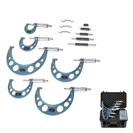 VEVOR Six-Piece Mechanical Outside Micrometer Set