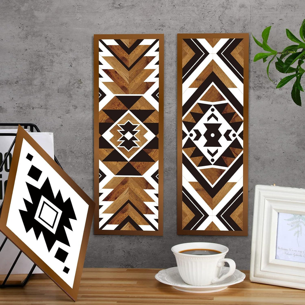 Six-Piece Southwestern Aztec Geometric Wall Art