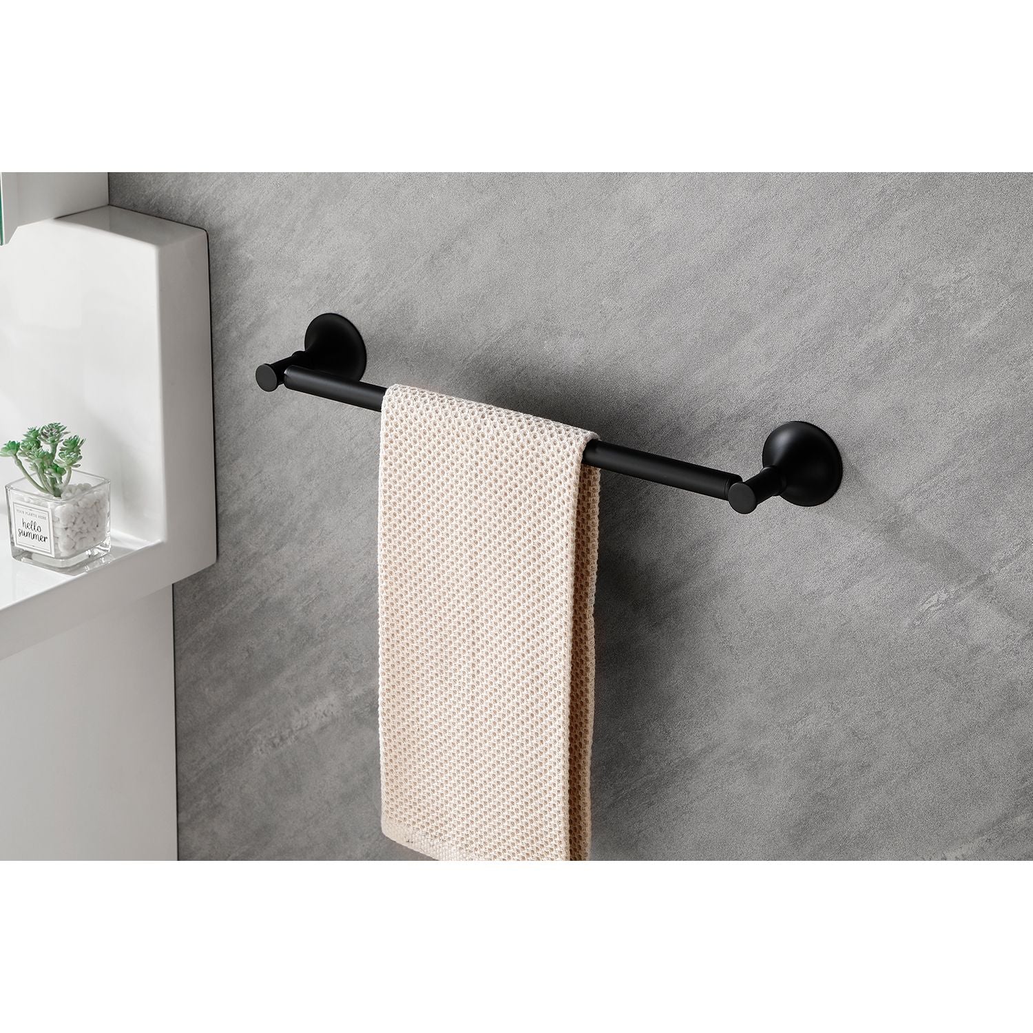 6-Piece Brass Bathroom Towel Rack Set – Wall Mounted