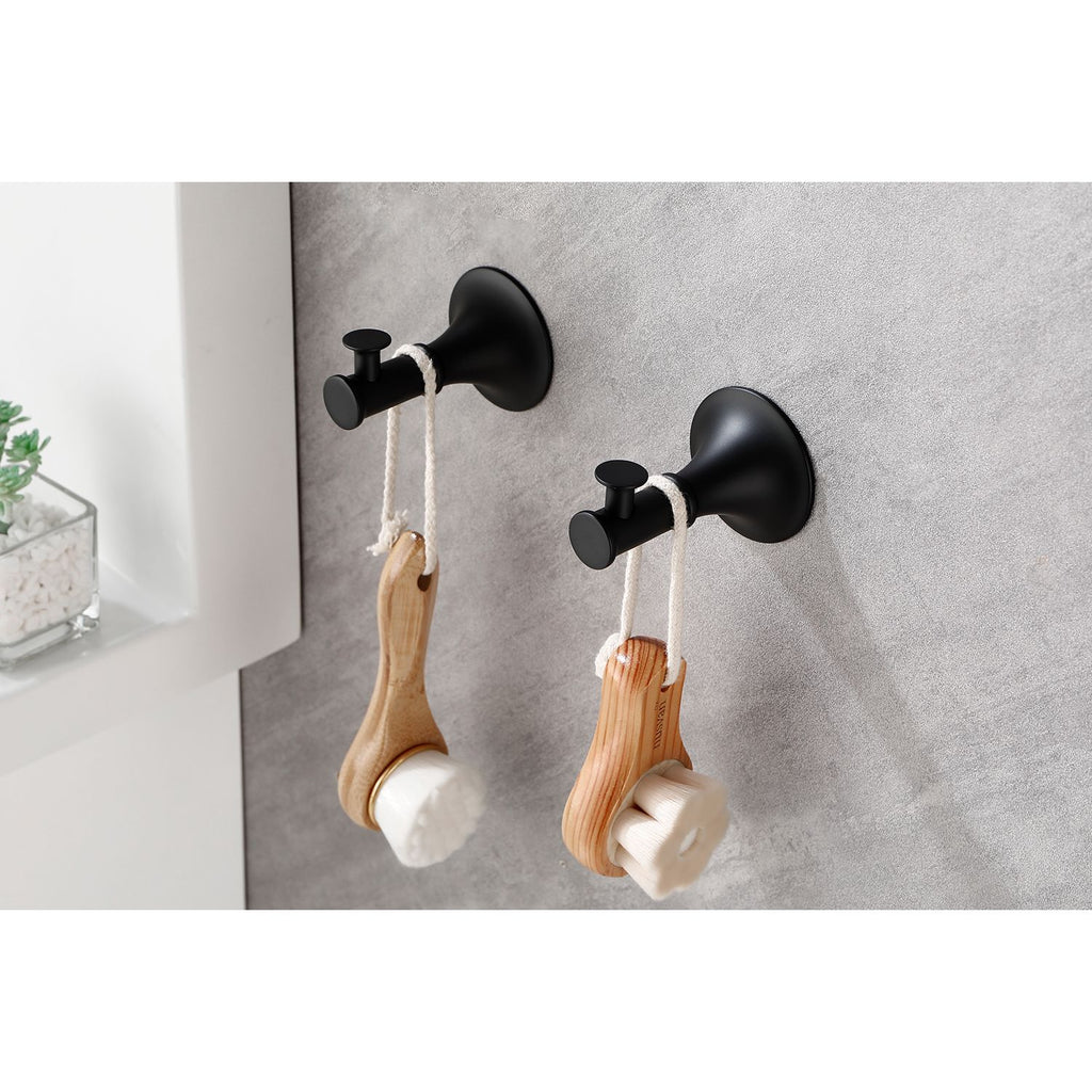 6-Piece Brass Bathroom Towel Rack Set – Wall Mounted