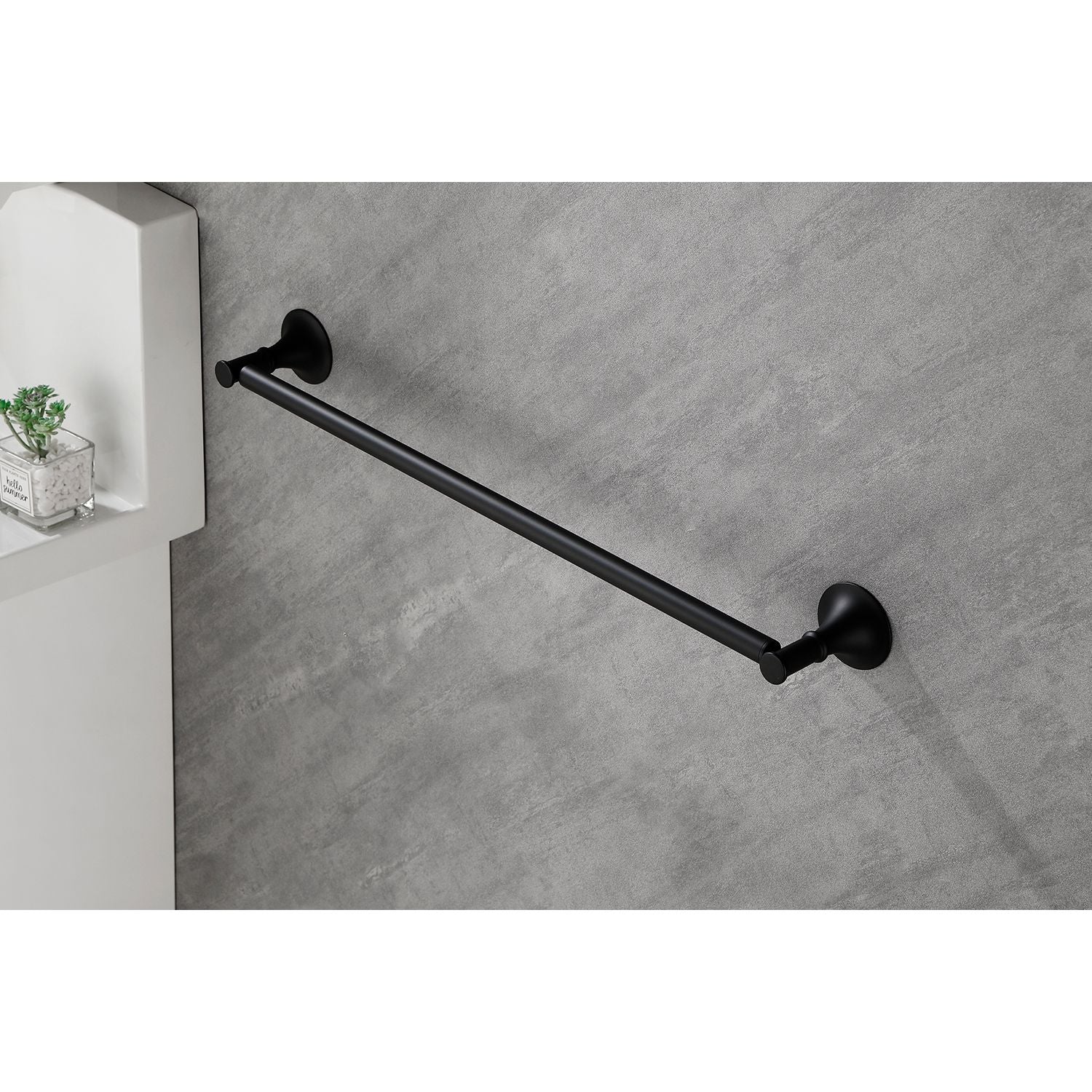 6-Piece Brass Bathroom Towel Rack Set – Wall Mounted
