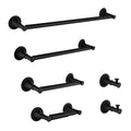 6-Piece Brass Bathroom Towel Rack Set – Wall Mounted