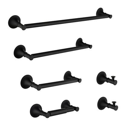 6-Piece Brass Bathroom Towel Rack Set – Wall Mounted