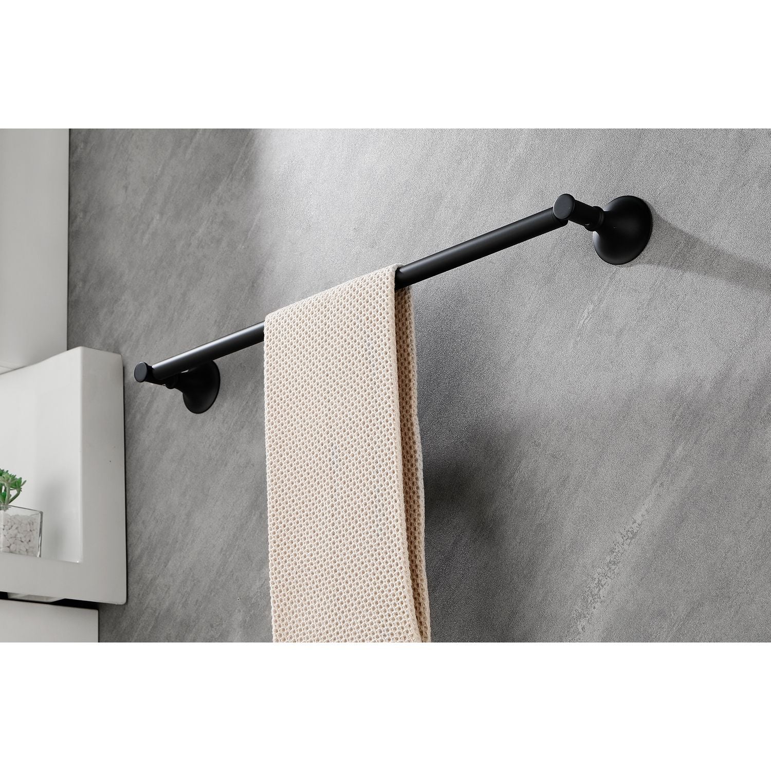 6-Piece Brass Bathroom Towel Rack Set – Wall Mounted