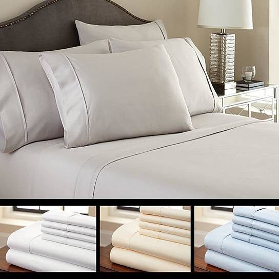 Six-Piece Deep-Pocket Sheet Set in Twelve Colors