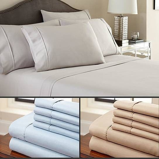 Six-Piece Deep-Pocket Sheet Set in Twelve Colors