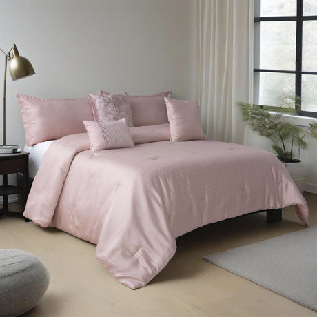 Raindrop Jacquard Six-Piece Comforter Set