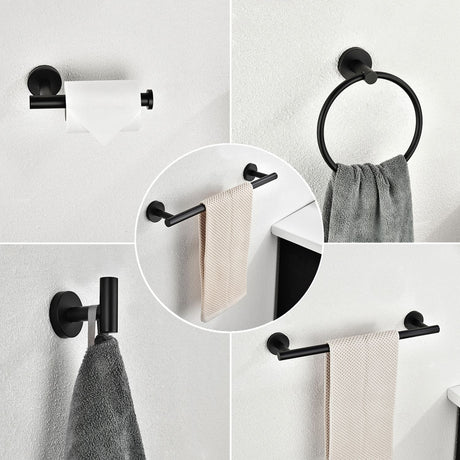 Wall-Mount Bathroom Towel Rack Set for Tidy Bathrooms and Laundry Rooms