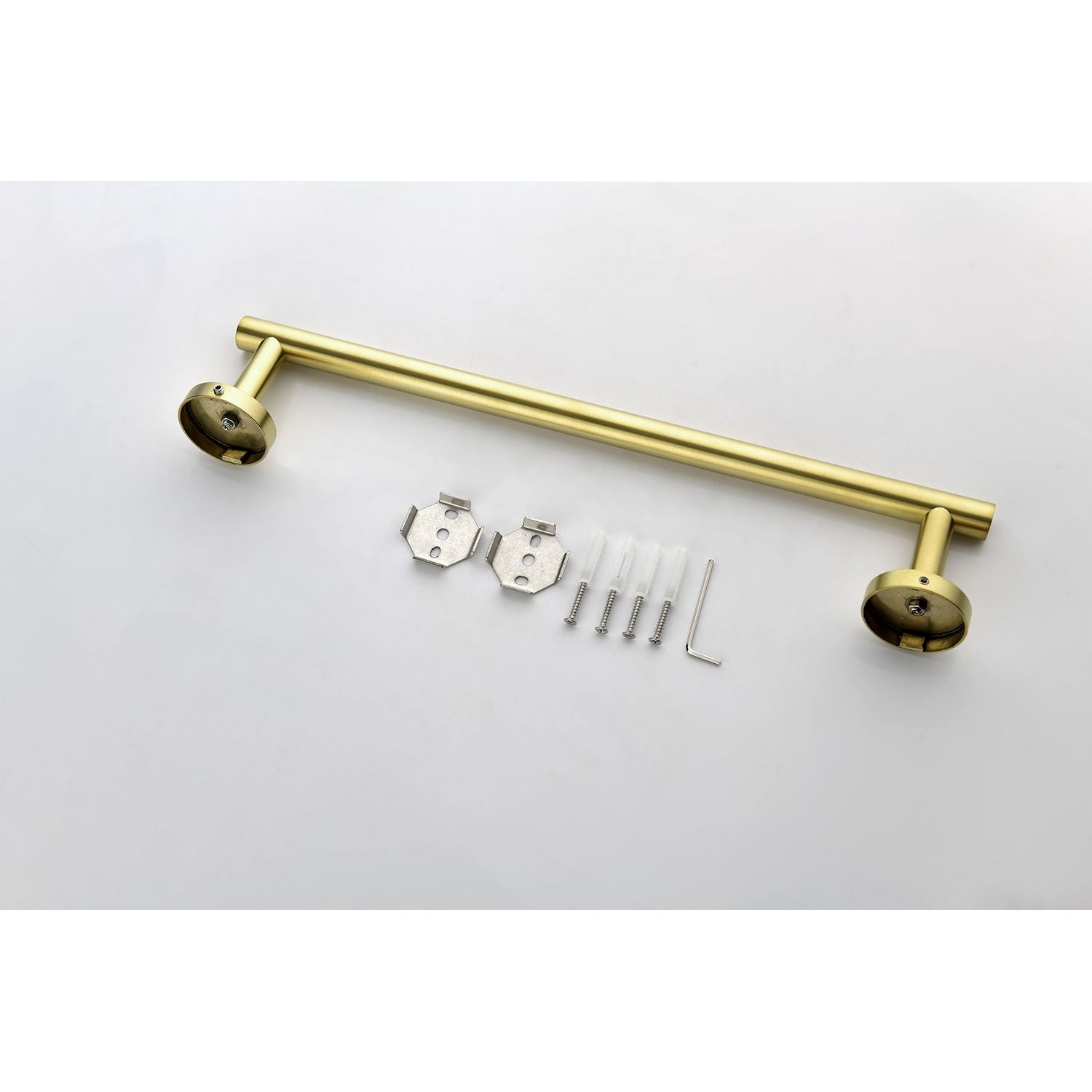 6-Piece Stainless Steel Bathroom Towel Rack Set – Wall Mount Organizer