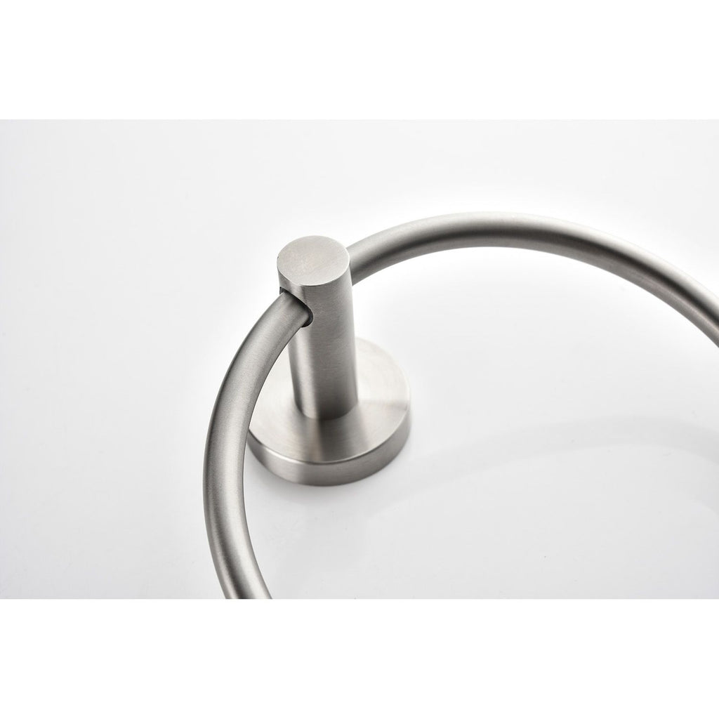 Modern 6-Piece Bathroom Towel Rack Set with Hidden Mounting Holes