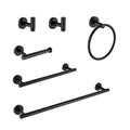 6-Piece Wall-Mounted Bathroom Towel Rack Set – Modern Design