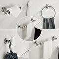 Six-Piece Wall-Mount Bathroom Towel Rack Set for Tidy Spaces