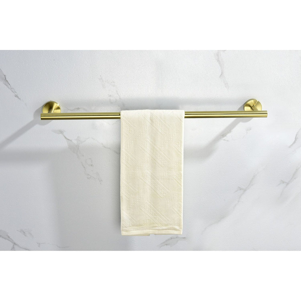 6-Piece Stainless Steel Bathroom Towel Rack Set – Wall Mount Organizer